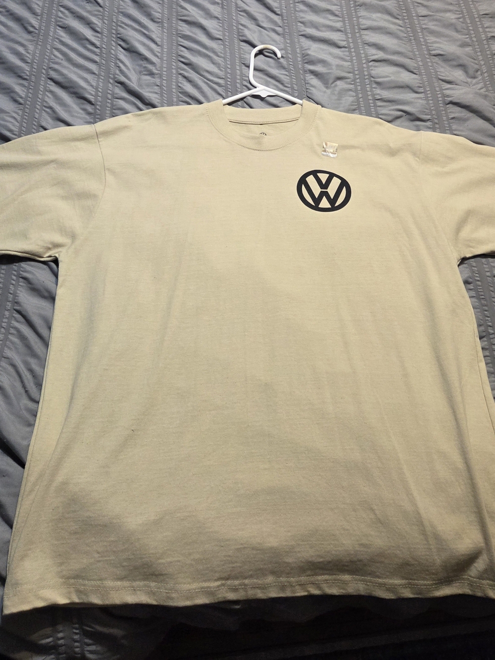 VW  Men's Tee - Light Cream Crewneck